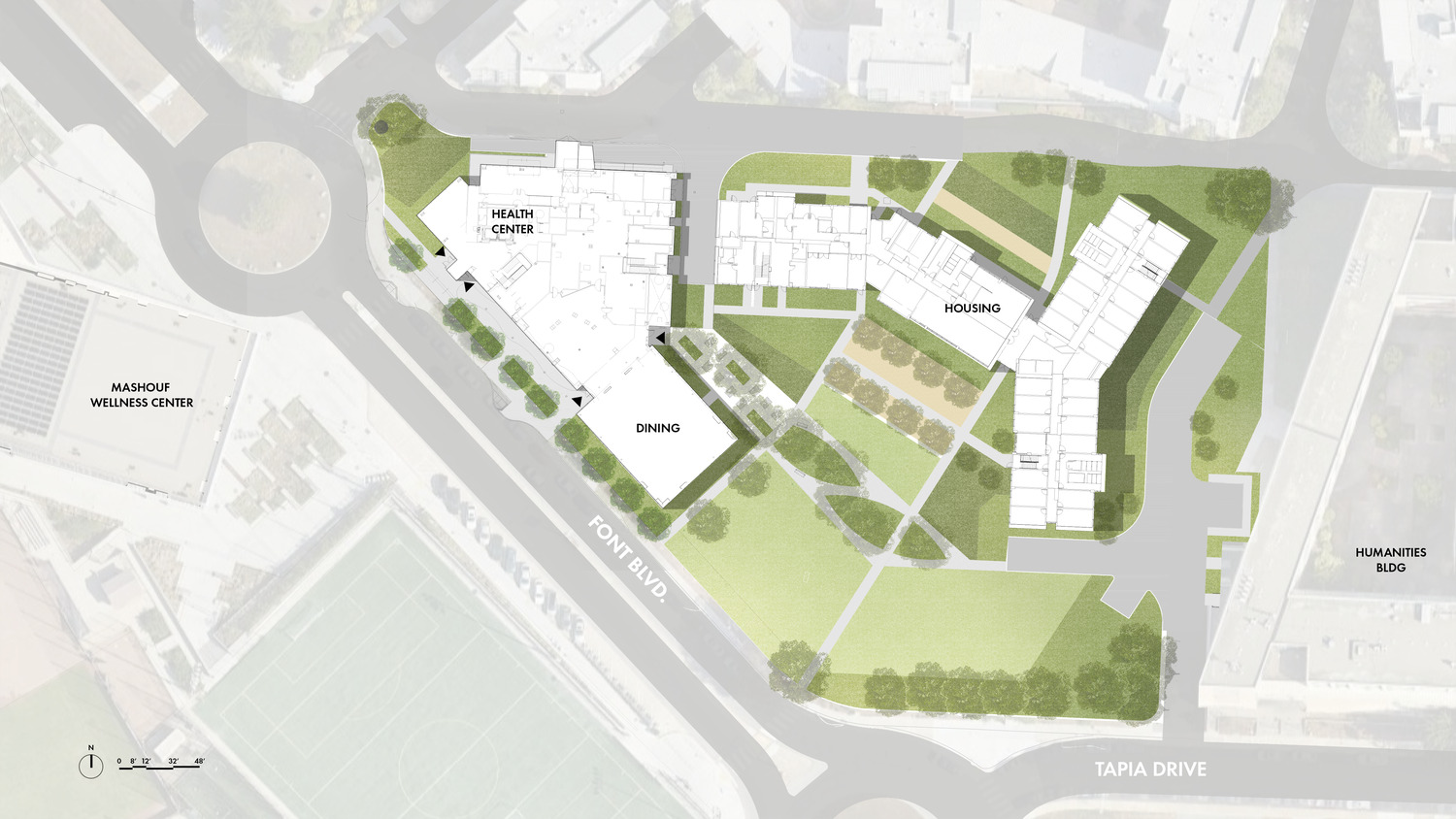 SFSU campus rendering