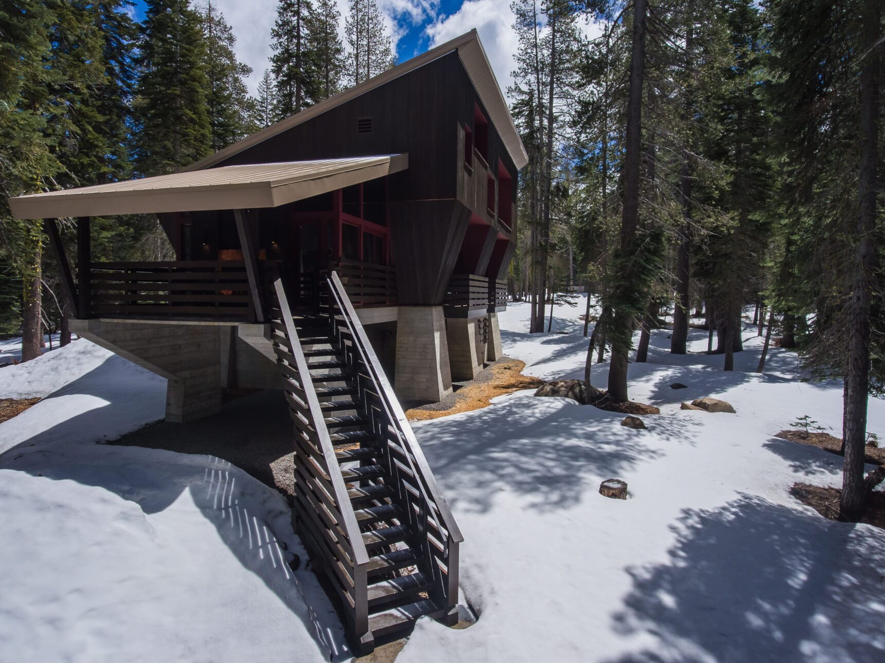 Summit Crossing Residence Outside view with snow on the ground